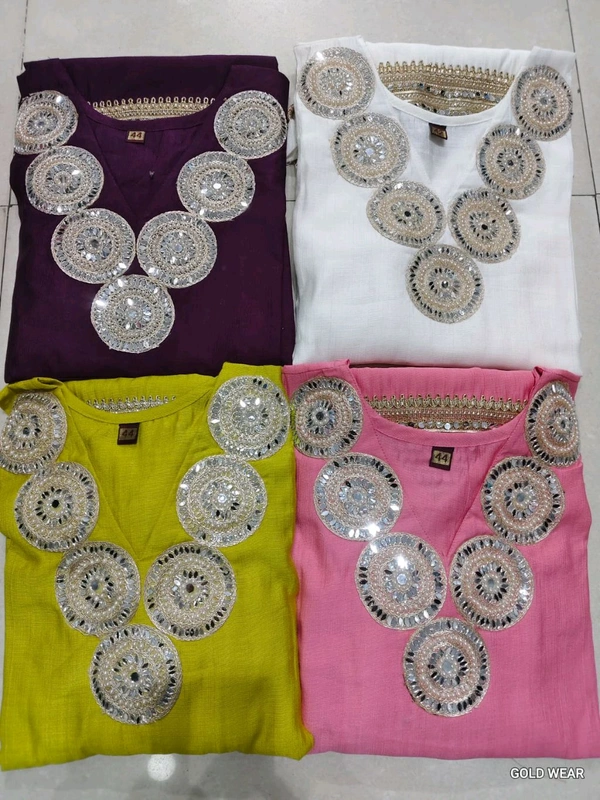 LCW 5794 Most demanding Vichitra Silk  cord set With Potli - pink, XL-42