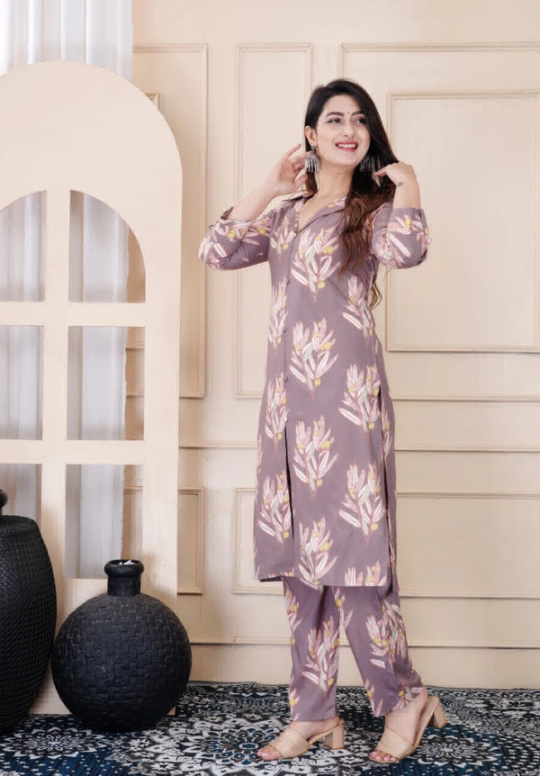 KDJ 2201 Rayon Dijital Print Cord Set - L-40