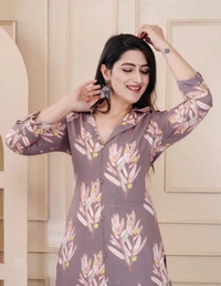KDJ 2201 Rayon Dijital Print Cord Set - XL-42