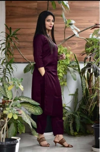 NIF New Romantic Bold Shade Of Kurta Set - L-40