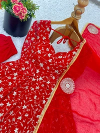 DSS 5819 New Heavy Blooming Georgette With Heavy Embroidery Work Anarkali Gown With Dupatta  - M-38