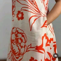 SF5 5830 *New Premium Floral Fine cotton kurti Pant set in side sleeve attached With Side Pocket  - 2XL-44