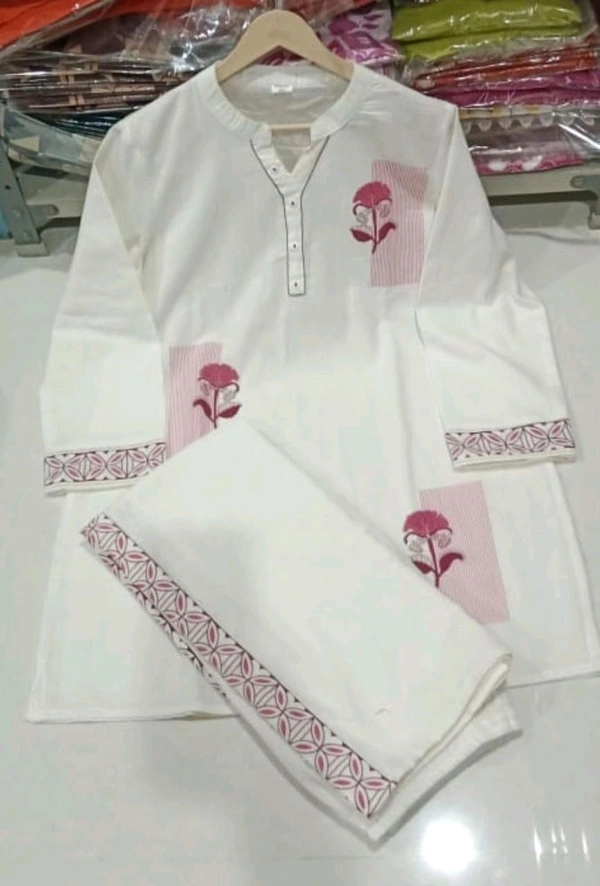 NVE 5849  New elegant Cotton Flex  Co-ords. Designed With Sequins Embroidery Work  - Maroon, 2XL-44