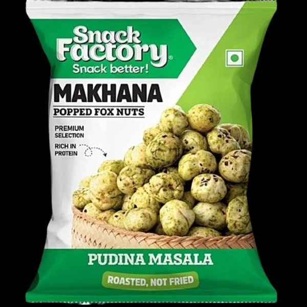 Snack Factory MAKHANA ( ROASTED ) - PUDINA