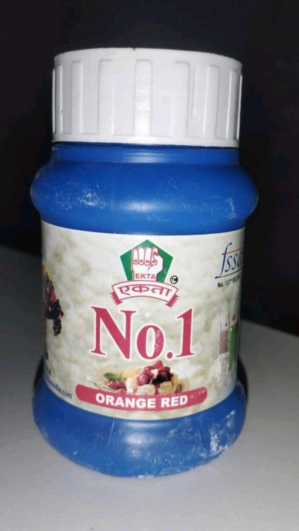 Orange Red Food Colour - 100g