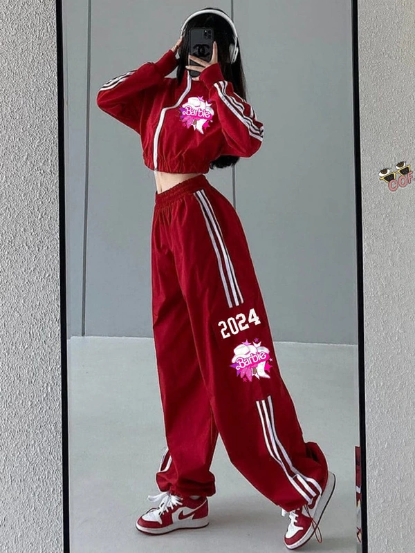 WSM 2222 BARBIE TRACKSUIT - Red, M-38