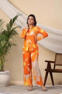 KDJ 2187 FLORAL PRINT CORD SET - M-38