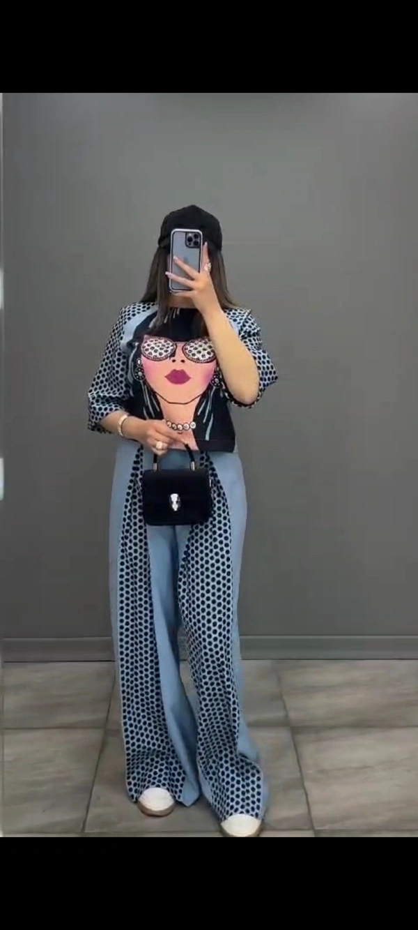 WSM 2186 Stylish Cord Set - Black, L-40