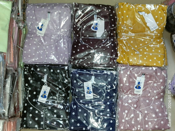 WWST Women Night Suit - Creamy, L-40