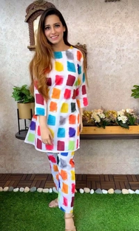 KDJ 2184 Holi Special Heavy Cotton Cord Set - M-38