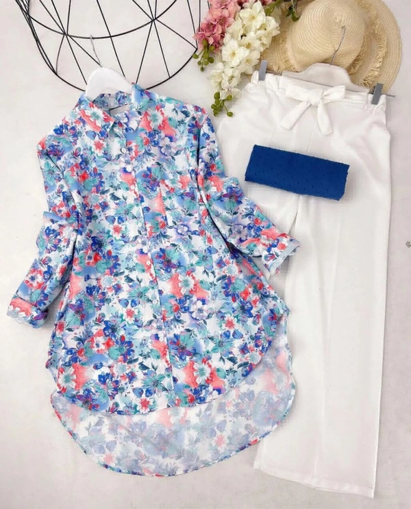 WDW Style Tunic Shirt & Plazo  - Yellow, L-40