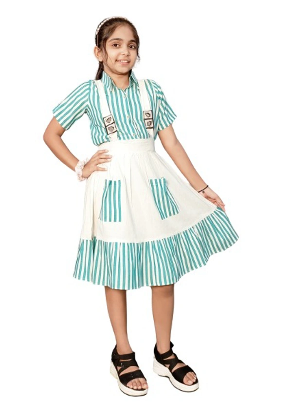 ARM SURI WESTERN DUNGREE FOR CHILDREN GIRL'S WEAR - Green, No.26
