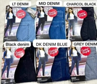 Comfort Lady DENIM Jegging  - Black, 2XL