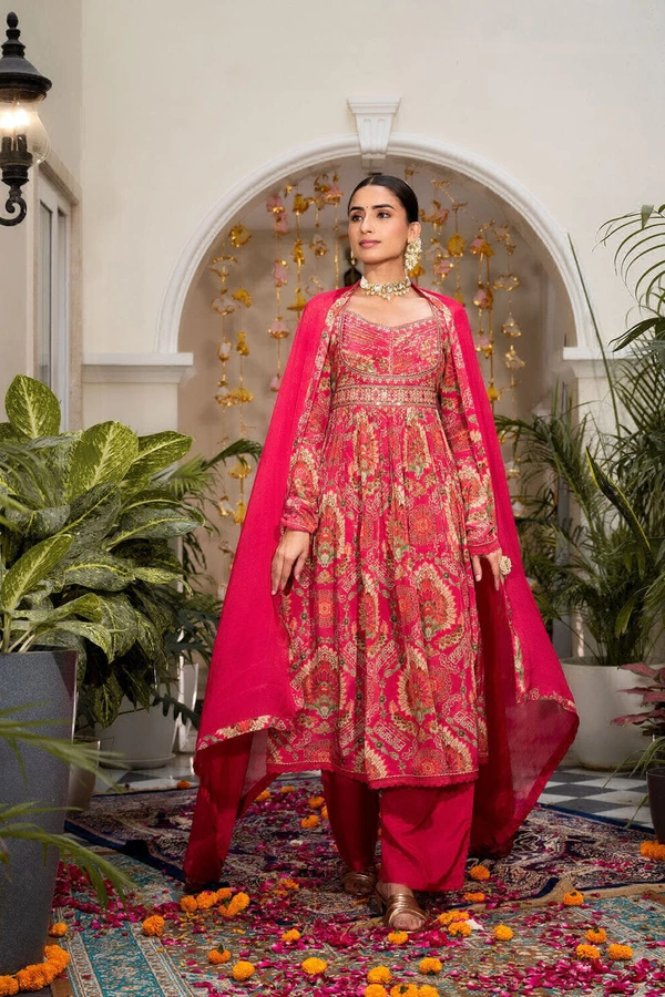 KDJ 1050 Anarkali Style Dress Set - 40-L