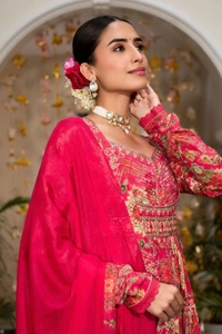 KDJ 1050 Anarkali Style Dress Set - 40-L
