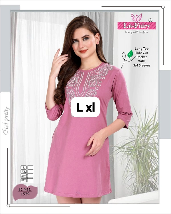 La Fairy  Beautiful Long Top  - L-40