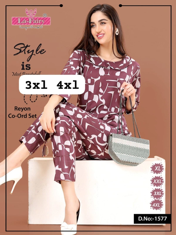 La Fairy  2148 Co-ords Set - 4XL-48