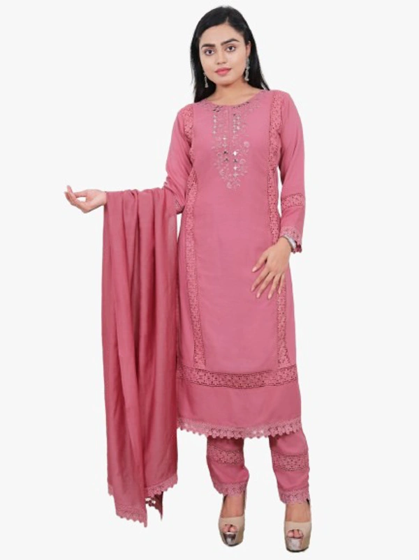 ARM 435 Designer Kurti Set - L-40, Eastern Blue