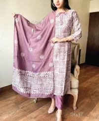 KDJ 2227 SUMMER SPECIAL COTTON KURTI SET - L-40