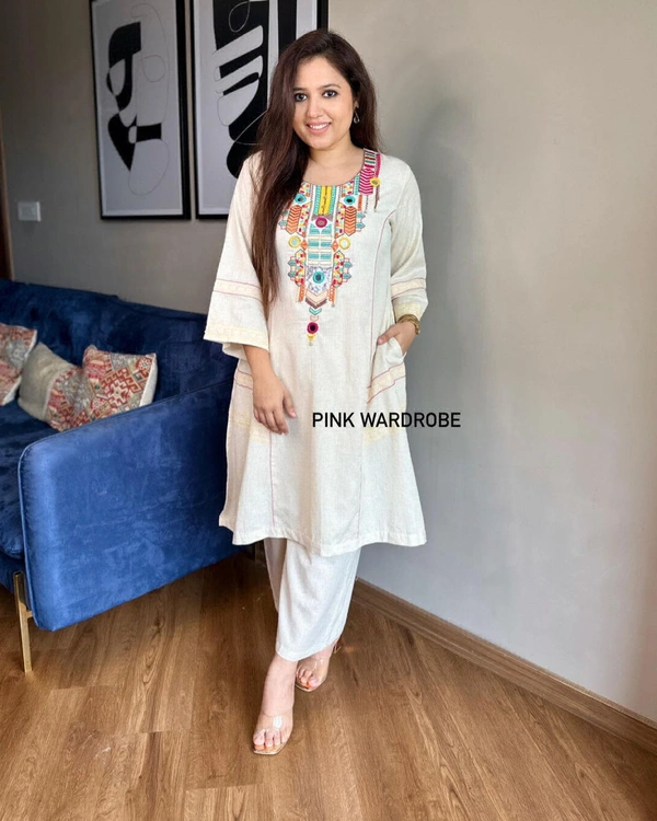 KDJ Embroidery Kurta Set - 42-XL