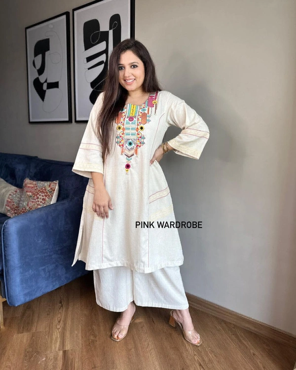 KDJ Embroidery Kurta Set - 46-3XL