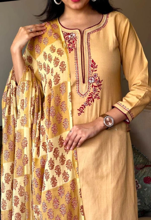 KDJ 3538 Cotton Kurta Set - 38-M