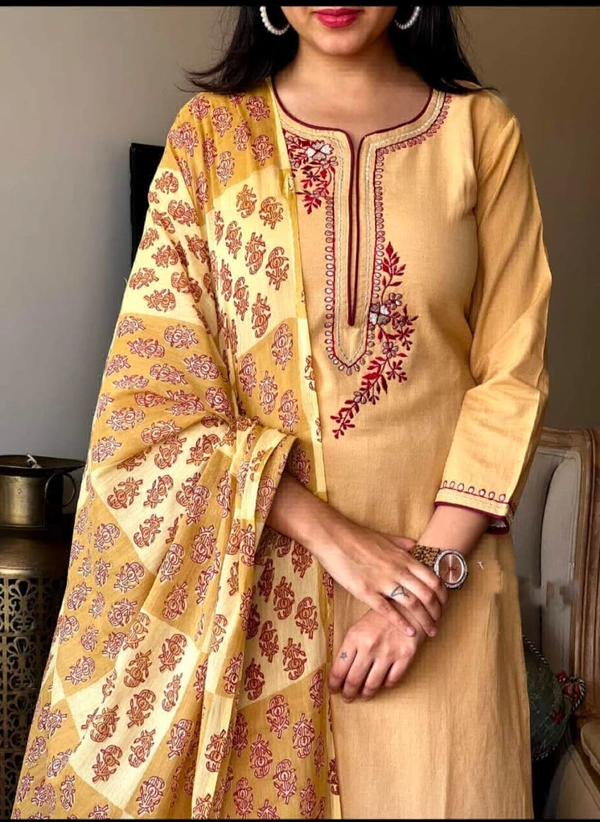 KDJ 3538 Cotton Kurta Set - L-40