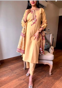 KDJ 3538 Cotton Kurta Set - 2XL-44