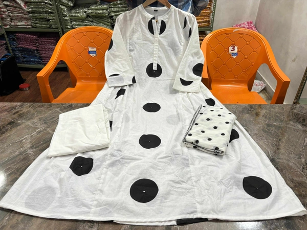 KDJ 3539 COTTON KURTA SET  - 42-XL
