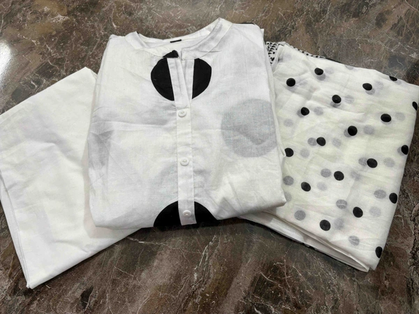KDJ 3539 COTTON KURTA SET  - 42-XL