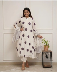 KDJ 3539 COTTON KURTA SET  - 42-XL