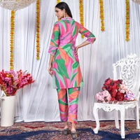 KDJ New Floral Kurti Set  - L-40