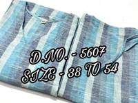 KDJ 3649 Cotton Long Kurti Set  - Cornflower Blue, M-38