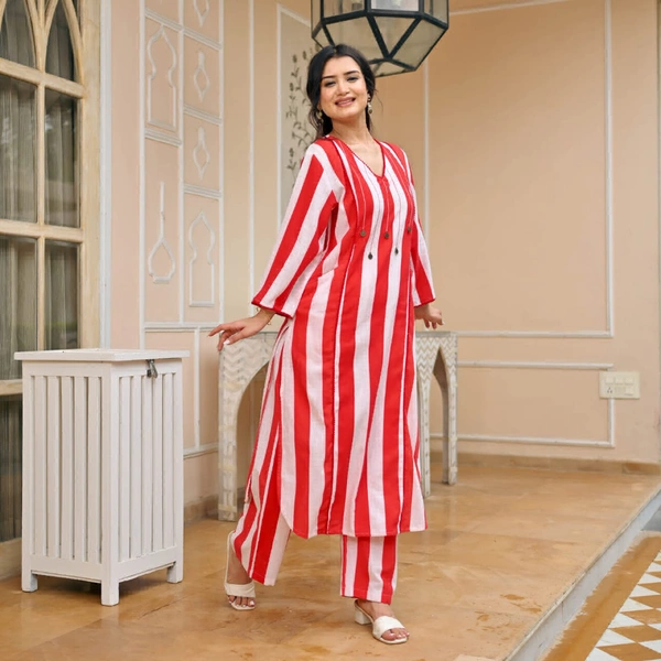 KDJ 5036 Beautiful Kurti With Pant  - L-40