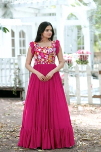 DSS Designer Gown - Navy Blue, XL-42