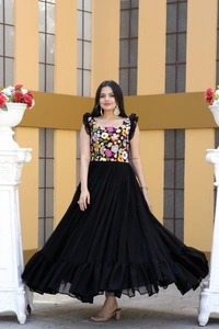 DSS Designer Gown - Navy Blue, XL-42