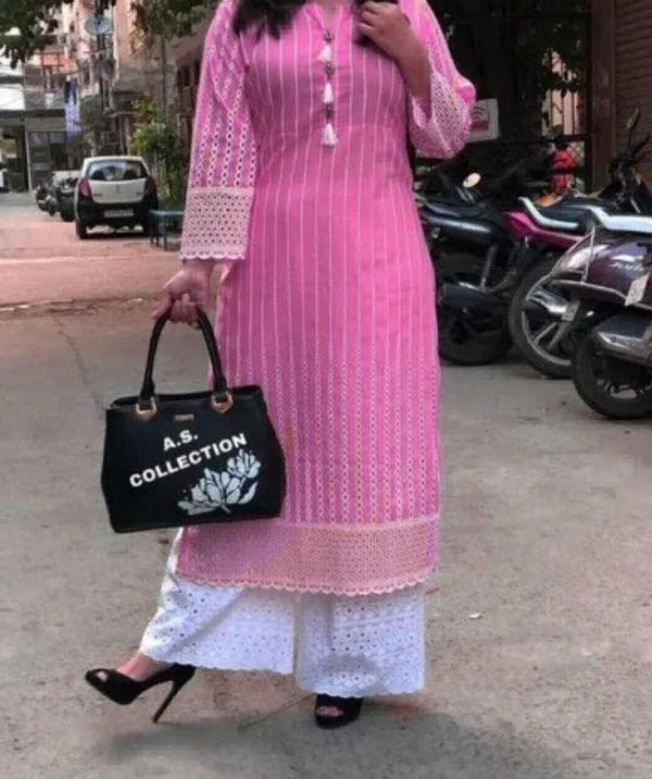 RPR HEAVY CHICKEN WORK KURTI WITH PLAZO PANT - M-38