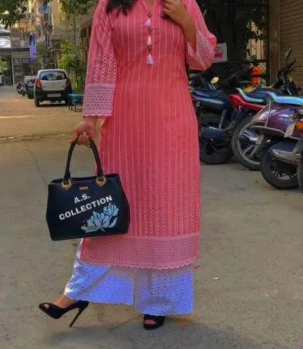 RPR HEAVY CHICKEN WORK KURTI WITH PLAZO PANT - M-38