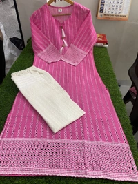 RPR HEAVY CHICKEN WORK KURTI WITH PLAZO PANT - M-38