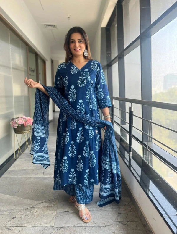 KDJ STRAIGHT KURTA SET WITH DUPATTA  - 46-3XL