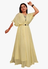 ARM 2855 TIPSS LONG GOWN - Peach, M-38