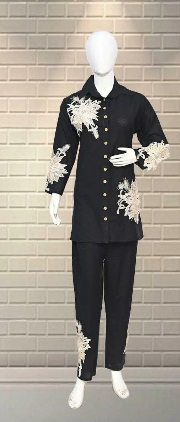 KD18 2125 STYLISH CORD SET  - White, XL-42