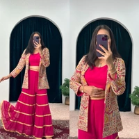 WDW INDO-WESTERN WITH FULL FLAIR SHARARA PLAZO - XL-42
