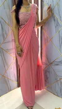 KDJ READY TO WEAR SAARI  - Brown