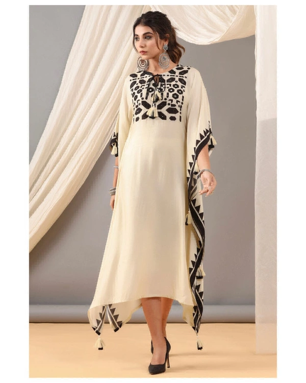 KDJ 1031 REYON KAFTAN DRESS  - L-40