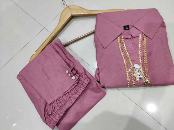 KDJ 2116 Embroidery WORK CORD SET  - ligh purple, M-38