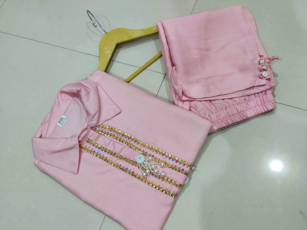 KDJ 2116 Embroidery WORK CORD SET  - light pink, M-38