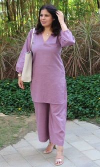 KDJ 5039 Beautiful Kurti With Pant  - Black, L-40