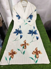 KDJ Cotton Printed Kurta Set  - 44-2XL