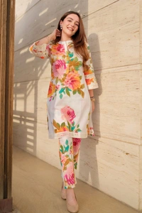 RPR Floral Kurta Set - L-40